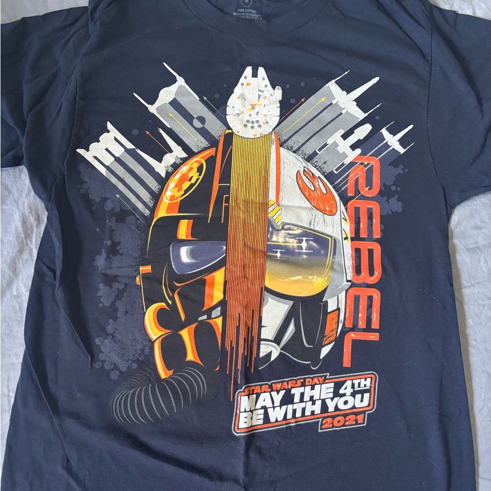 Star Wars Rebel Graphic T-Shirt May the 4th be with you 2021 Adult small